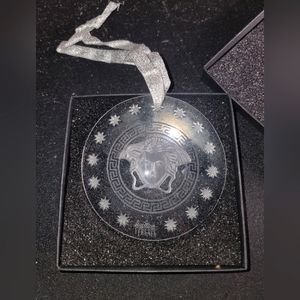 Versace Rosenthal Medusa Ornament - Clear